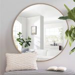 NeuType 36 inch Round Mirror Circle Mirrors for Wall, Gold Bathroom Mirror for Wall Round Mirrors for Bathroom Vanity, Wall Mounted Deep Set Aluminum Alloy Frame for Bathroom, Living Room, Bedroom - Image 7