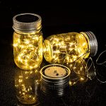 Solpex Solar Mason Jar Lights 30 LEDs, 6 Pack Fairy Hanging Solar Outdoor String Lights with Jars and Hangers, Waterproof Decorative Fairy Solar Lantern Lights for Garden Balcony Patio- Warm White - Image 6